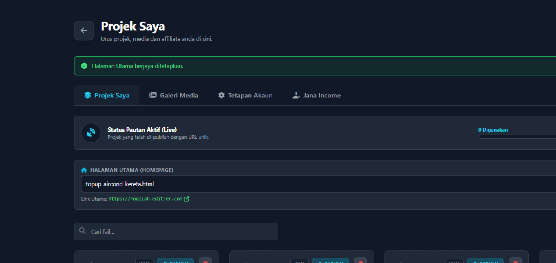 Homepage Berjaya Online